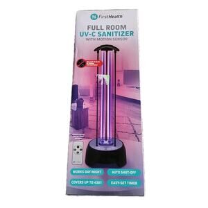 FIRSTHEALTH UV-C 430 SQ. FT FULL ROOM STERILIZING LAMP W/Motion Sensor W/ remote